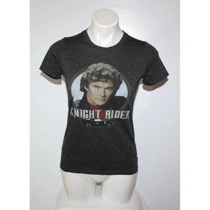 KNIGHT RIDER Gray Poly Blend T Shirt Top Size S